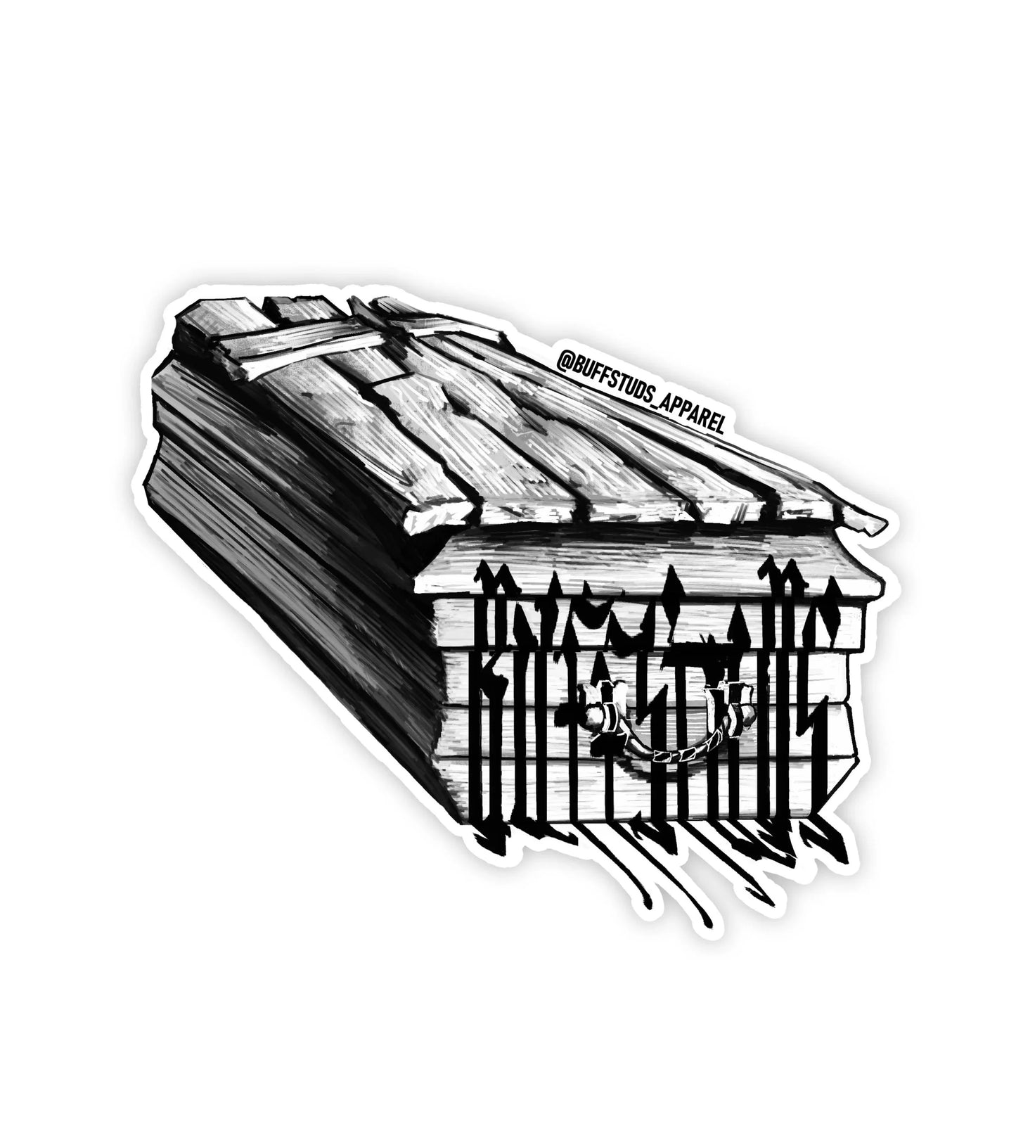 Buffseratu Logo Sticker Buff Studs