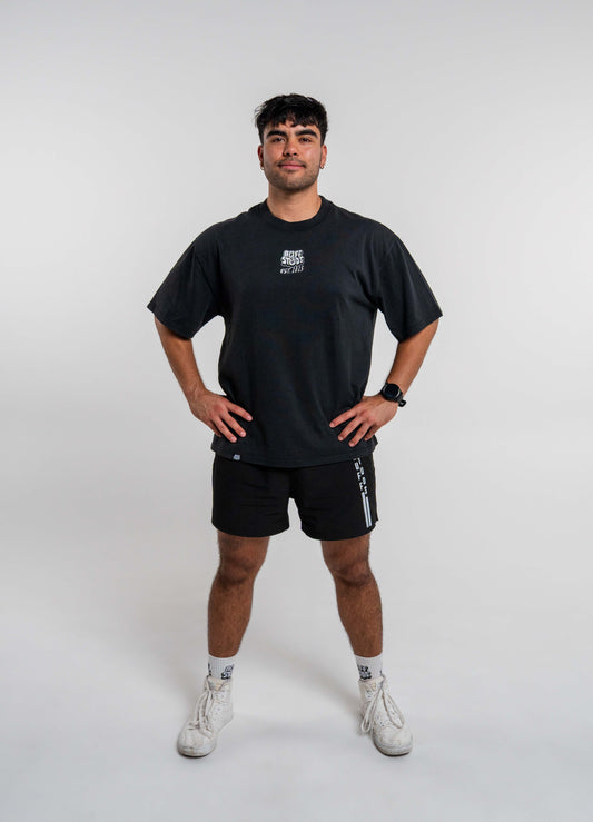 BUFF SINCE DAY ONE PREMIUM OVERSIZED ANNIVERSARY TEE Buff Studs