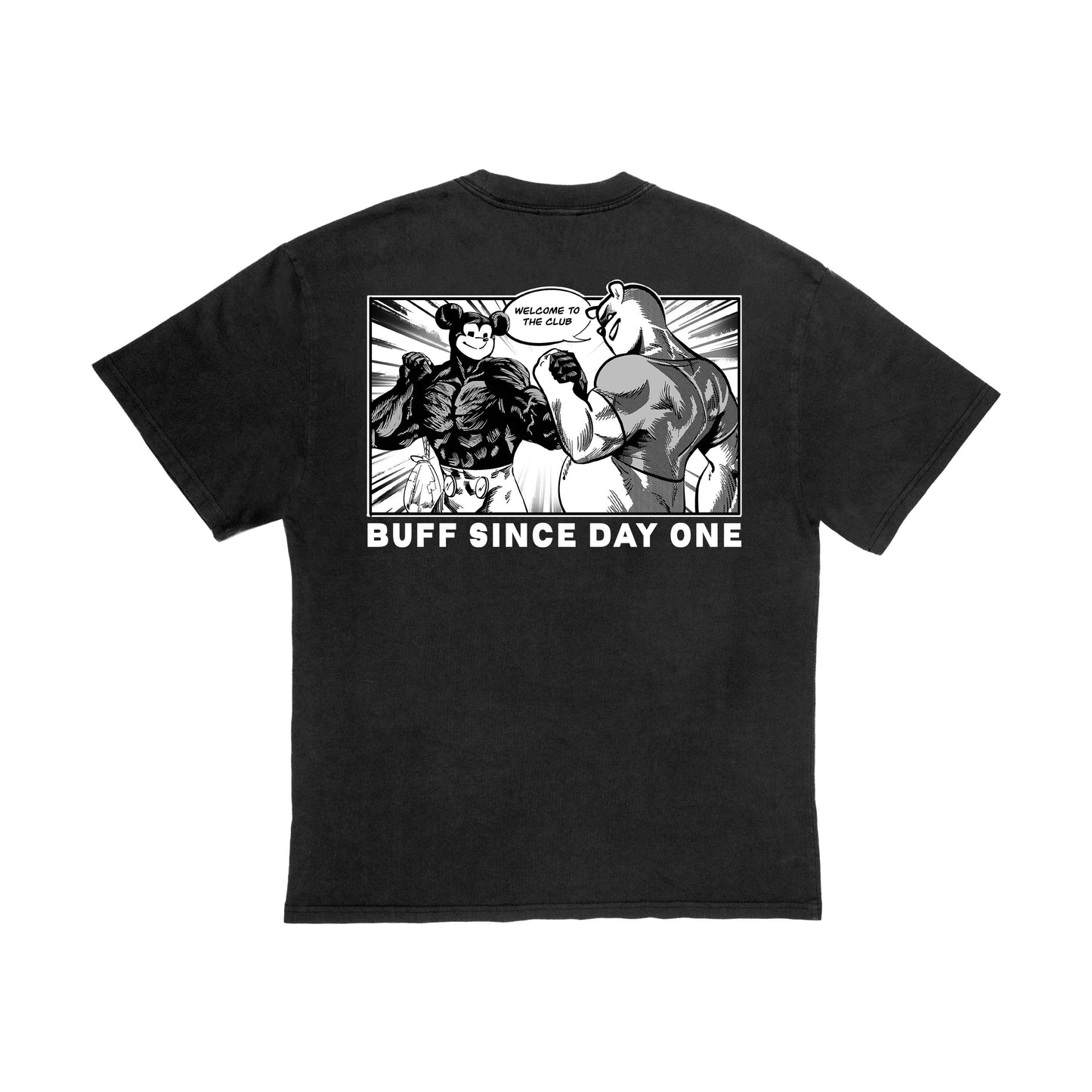 BUFF SINCE DAY ONE PREMIUM OVERSIZED ANNIVERSARY TEE Buff Studs