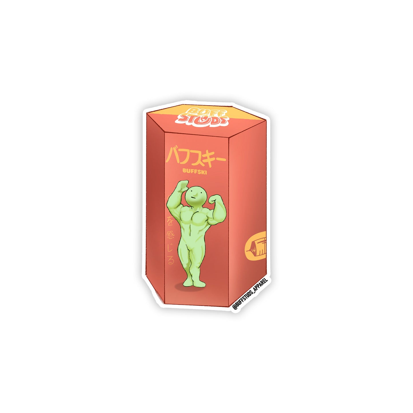 BUFFSKI LOGO STICKER Buff Studs