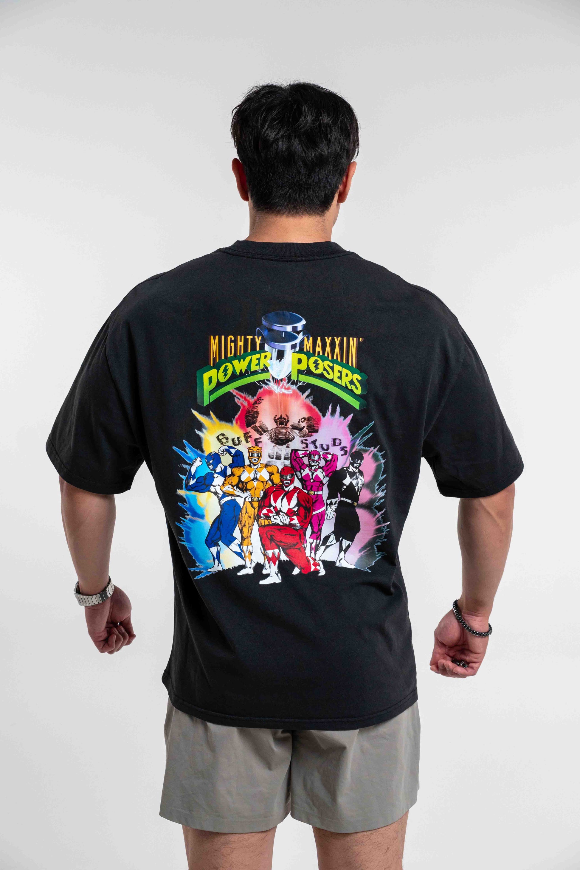 POWER POSERS PREMIUM OVERSIZED TEE Buff Studs