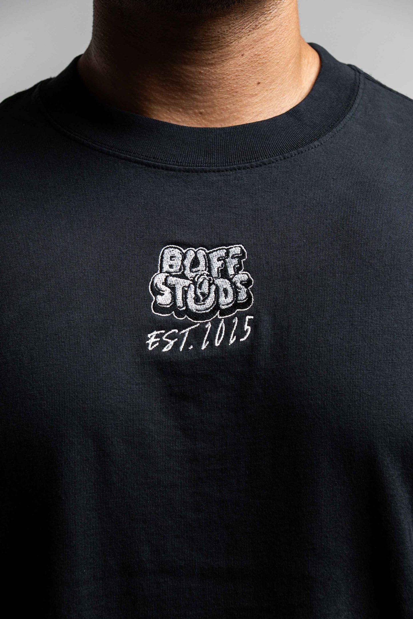 BUFF SINCE DAY ONE PREMIUM OVERSIZED ANNIVERSARY TEE Buff Studs