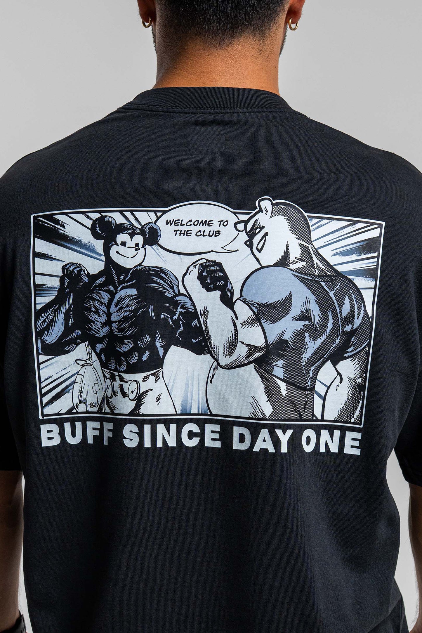 BUFF SINCE DAY ONE PREMIUM OVERSIZED ANNIVERSARY TEE Buff Studs