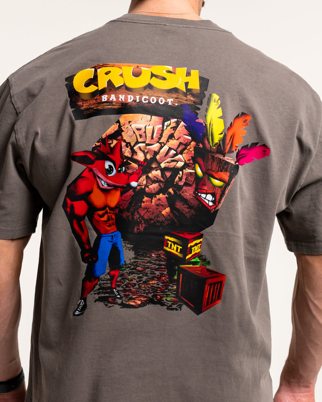 CRUSH BANDICOOT PREMIUM OVERSIZED TEE Buff Studs