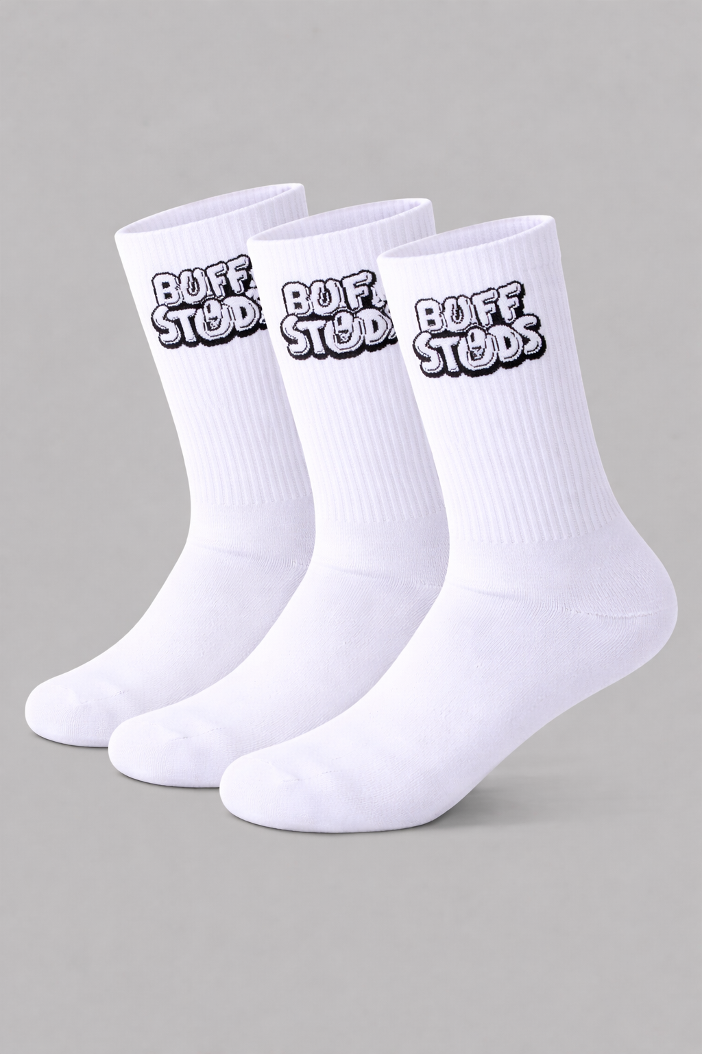 CREW SOCKS - 3 PACK Buff Studs