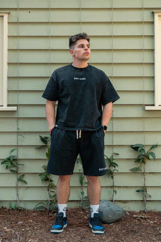 ESSENTIALS HEAVYWEIGHT BOX TEE SET Buff Studs
