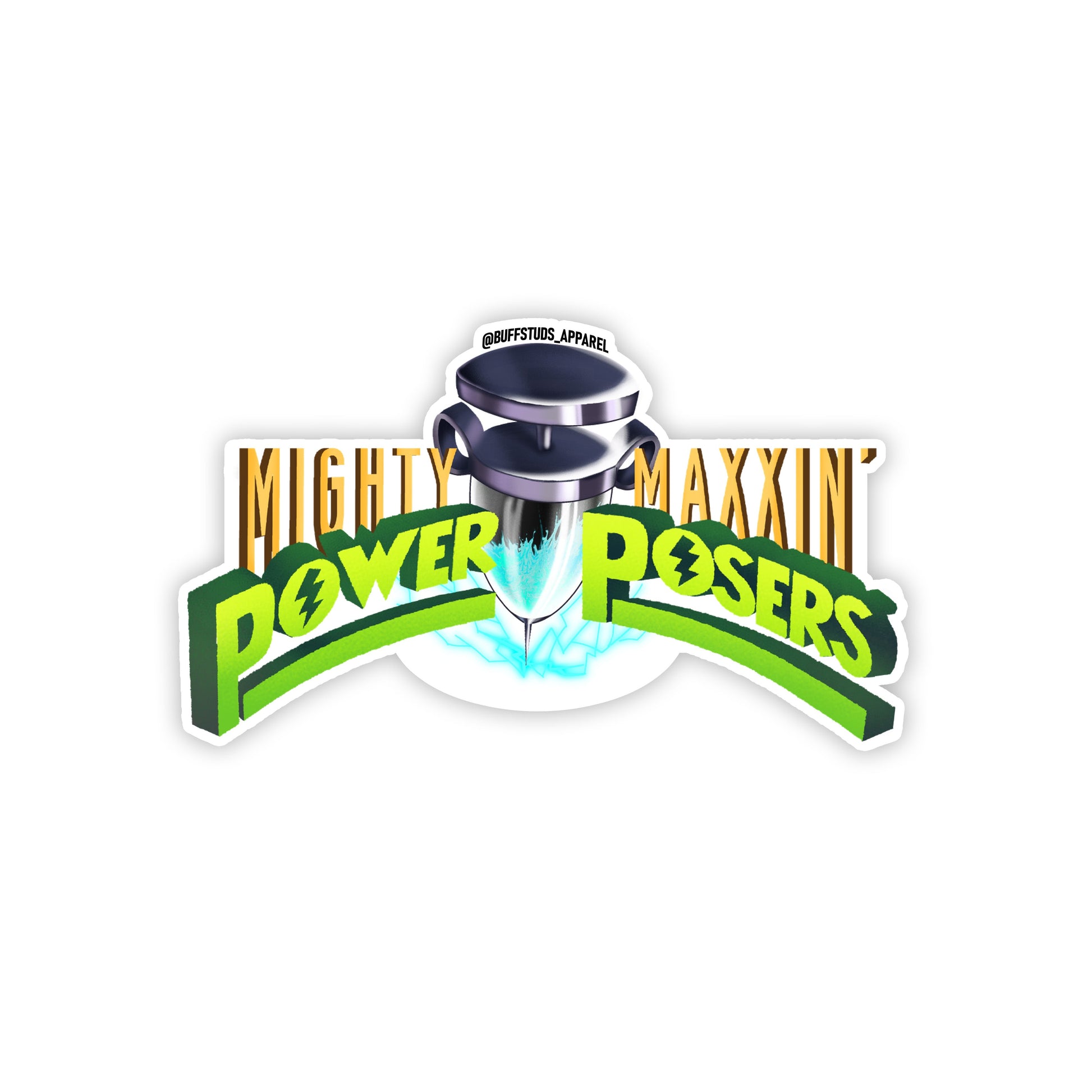 POWER POSERS STICKER PACK - 7 PIECE SET Buff Studs