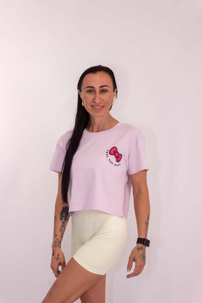 HELLO FITTY BUFF CROP TOP Buff Studs