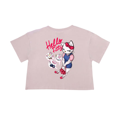 HELLO FITTY BUFF CROP TOP Buff Studs