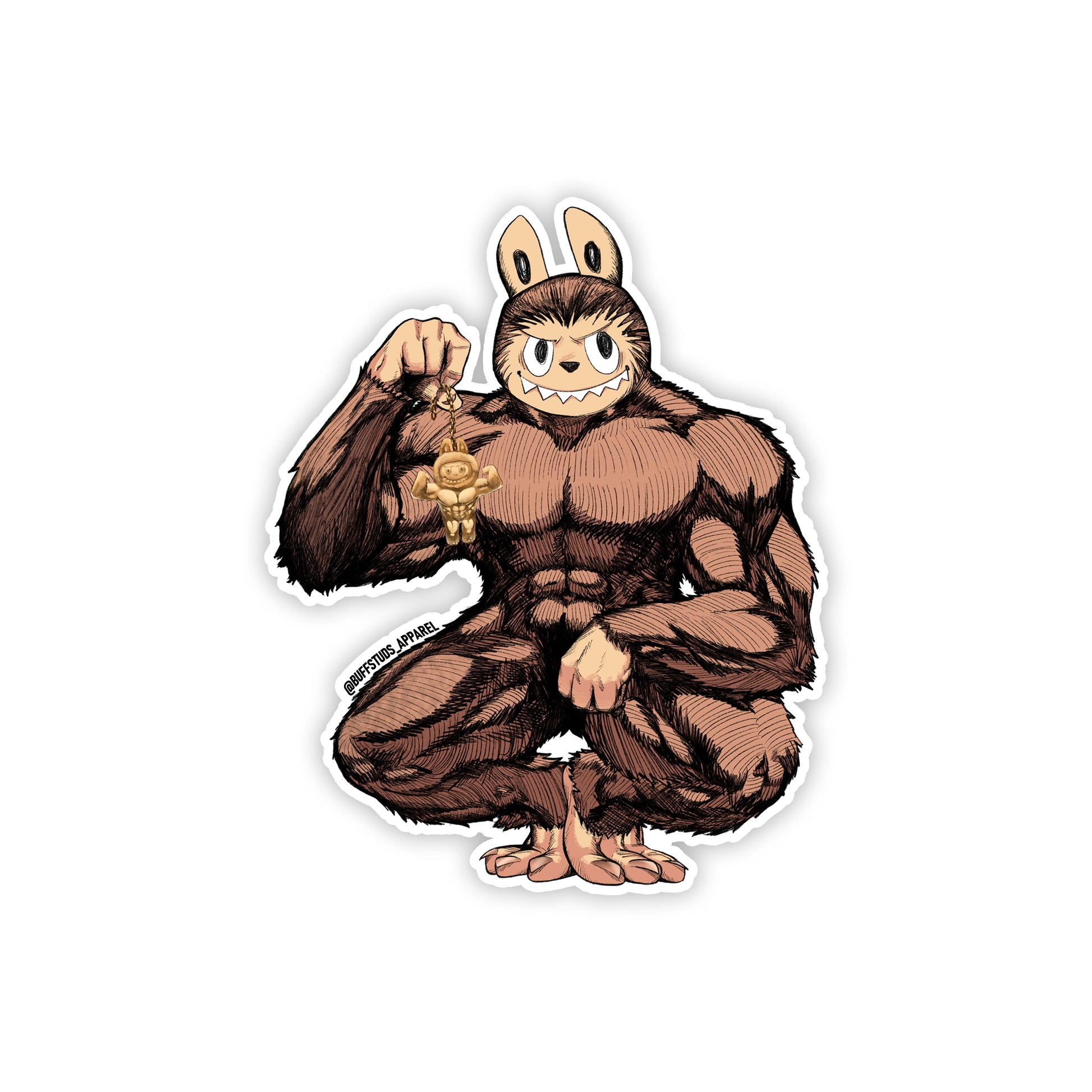 LABUFFU CHARACTER STICKER Buff Studs