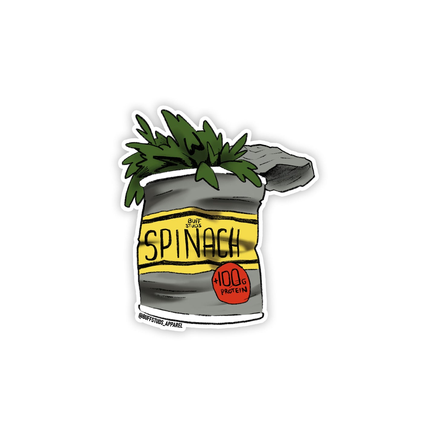 POPDADDY LOGO STICKER Buff Studs