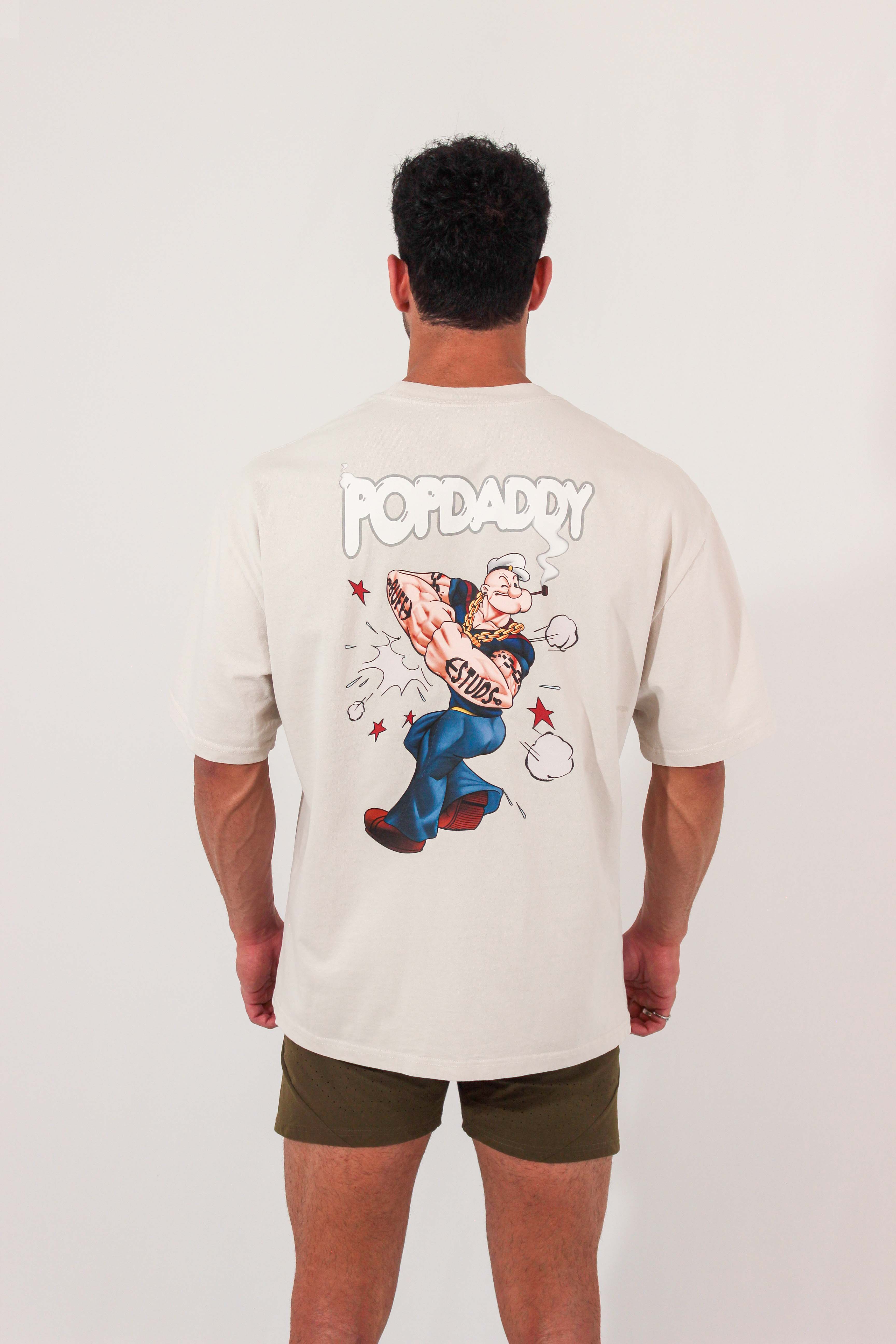 Premium Buff Cover - Oversize Graphic Tee with PopDaddy Design | Buff Studs