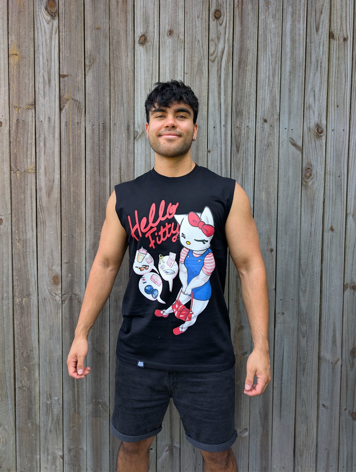 HELLO FITTY BUFF TANK Buff Studs