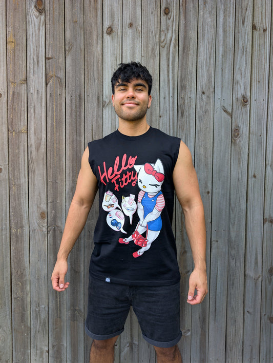 HELLO FITTY BUFF TANK Buff Studs
