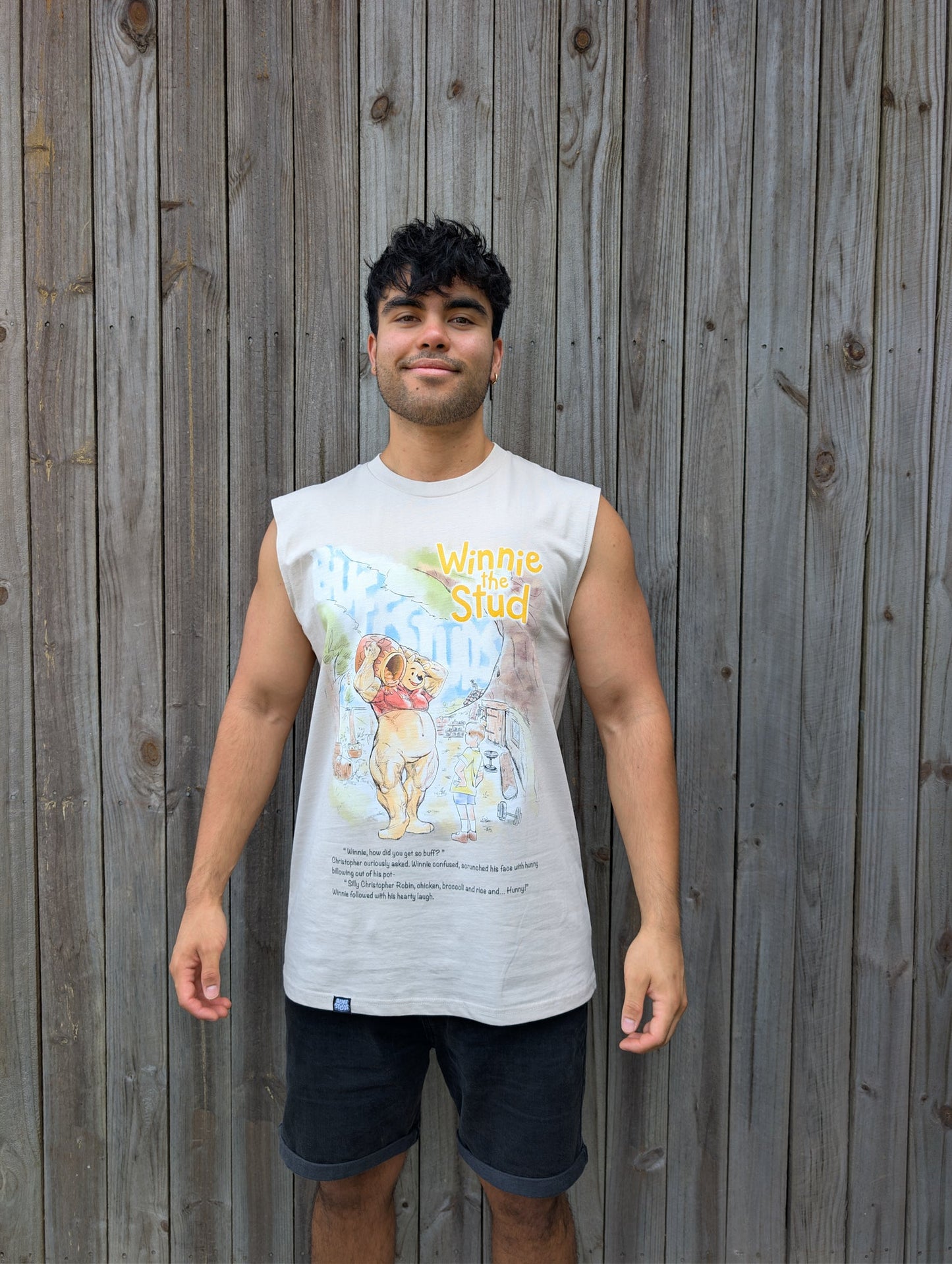WINNIE THE STUD BUFF TANK Buff Studs