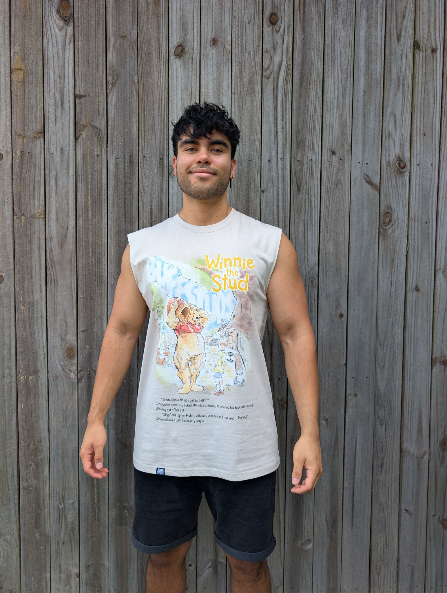 WINNIE THE STUD BUFF TANK Buff Studs
