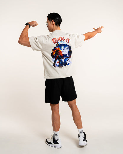 RACK-IT & TANK PREMIUM OVERSIZED TEE Buff Studs