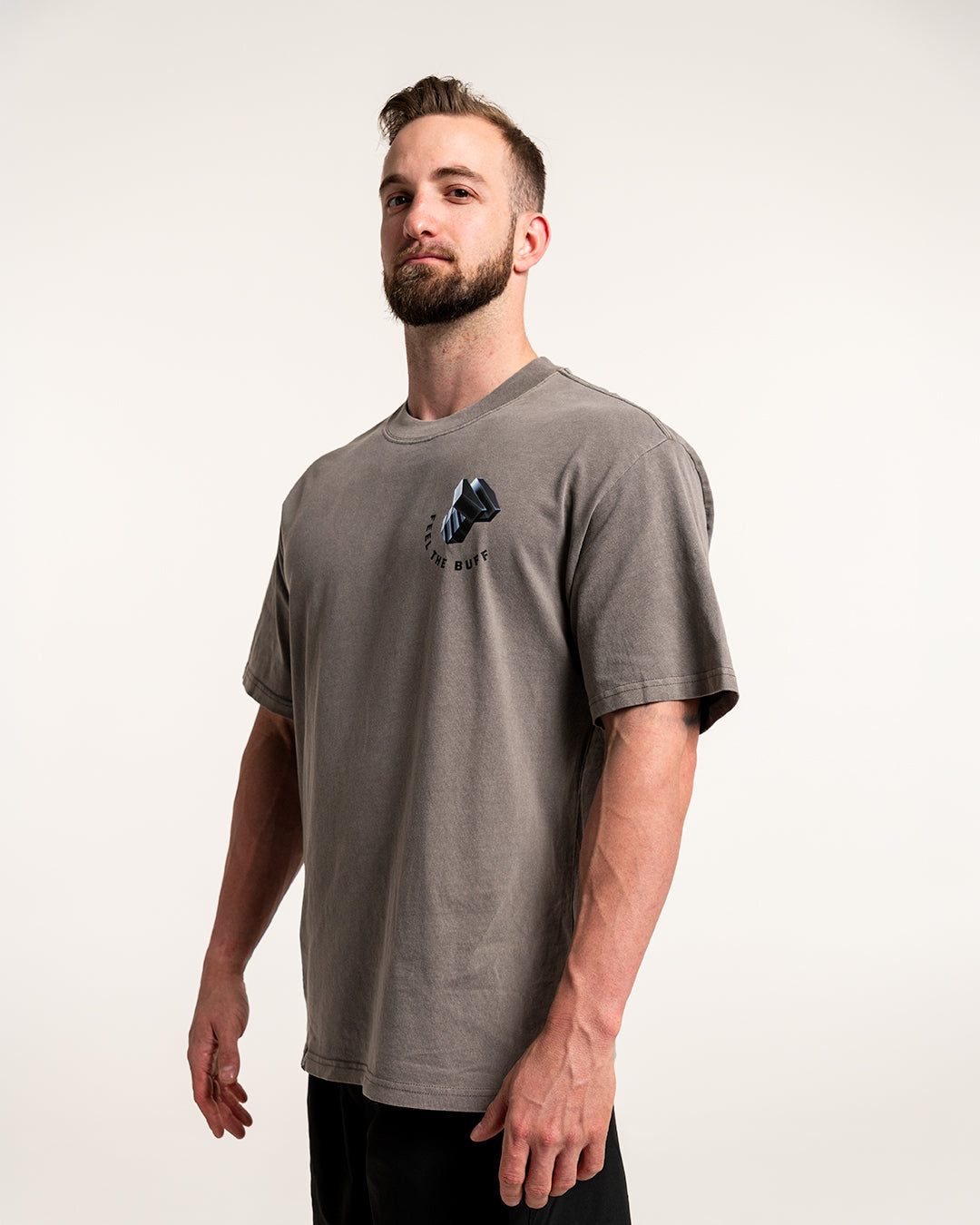 RACK-IT & TANK PREMIUM OVERSIZED TEE Buff Studs
