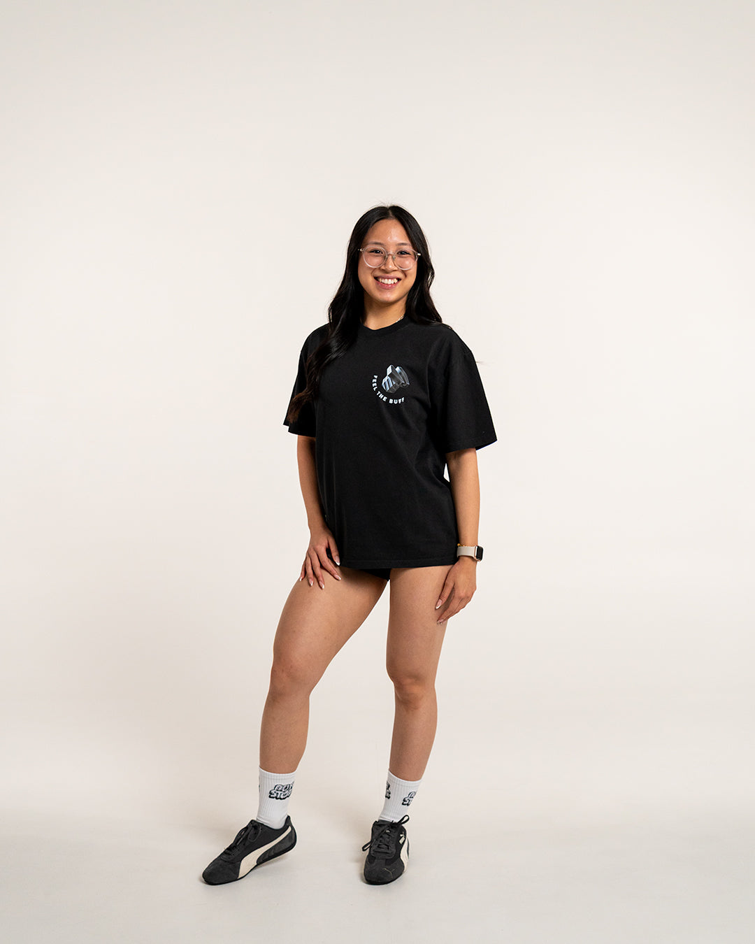 RACK-IT & TANK PREMIUM OVERSIZED TEE Buff Studs