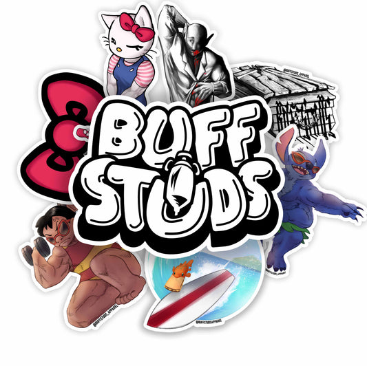 Season Two Buff Sticker Pack - 8 Piece Set Buff Studs