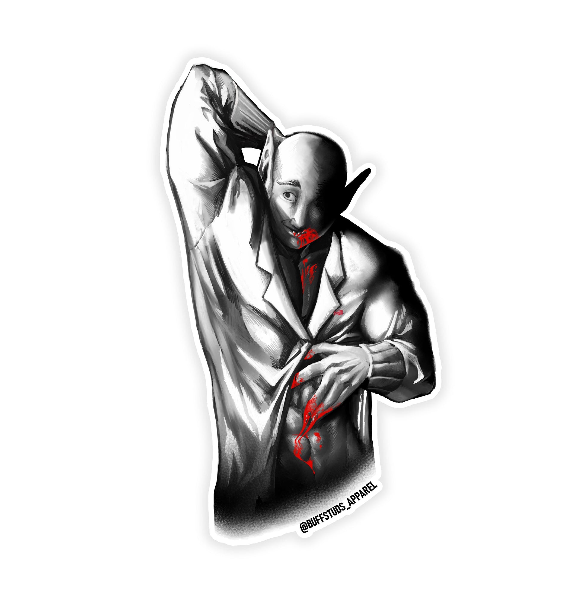 Buffseratu Character Sticker Buff Studs