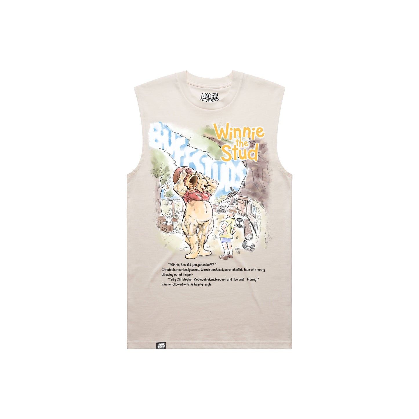 WINNIE THE STUD BUFF TANK Buff Studs