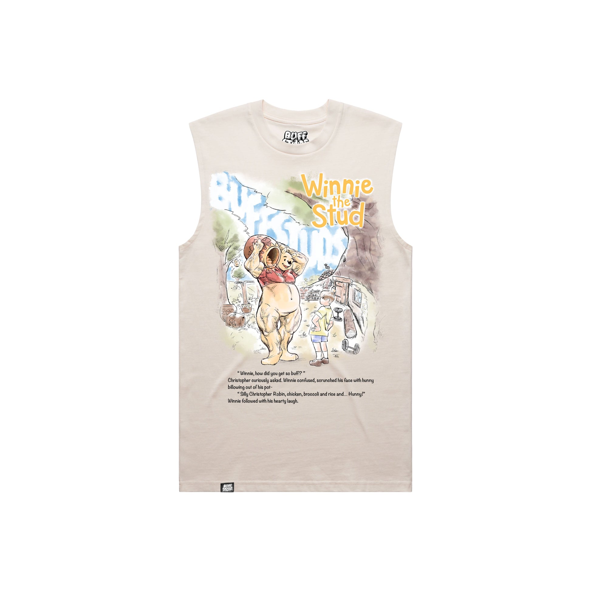 WINNIE THE STUD BUFF TANK Buff Studs