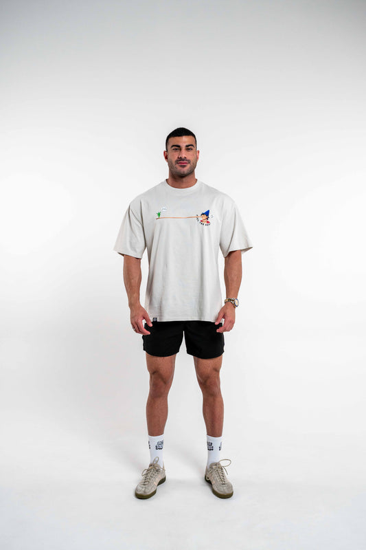 PINYOKIO PREMIUM OVERSIZED TEE Buff Studs