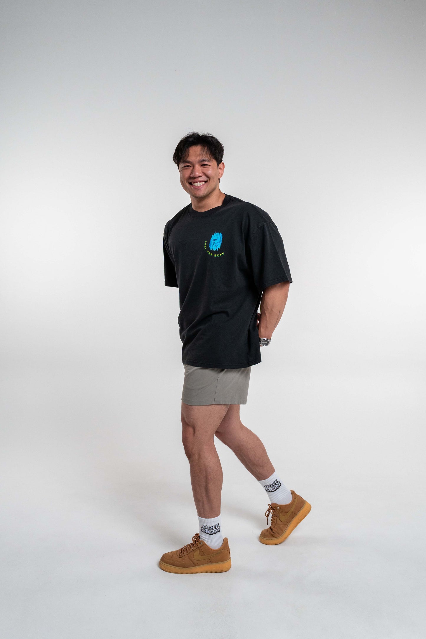 POWER POSERS PREMIUM OVERSIZED TEE Buff Studs