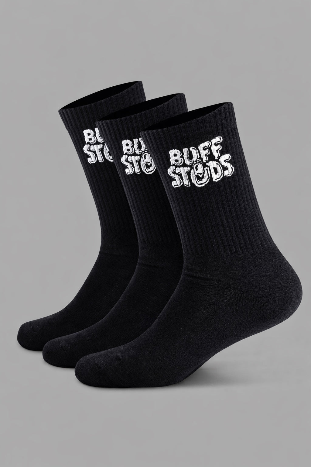 CREW SOCK 3 PACK Buff Studs
