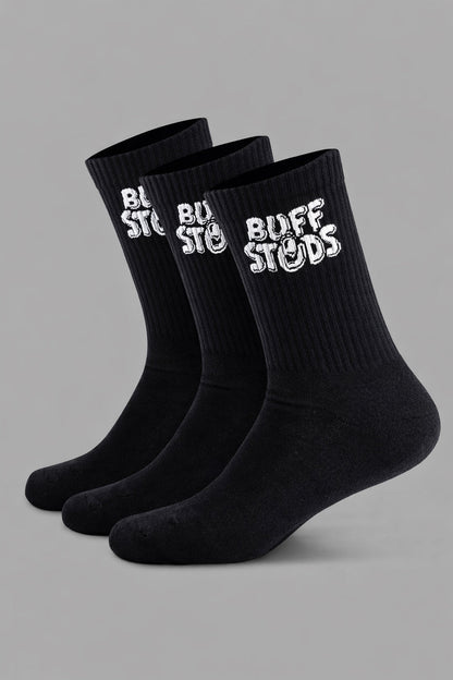 CREW SOCK 3 PACK Buff Studs