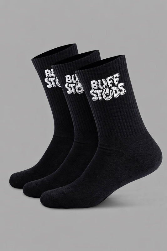 CREW SOCK 3 PACK Buff Studs